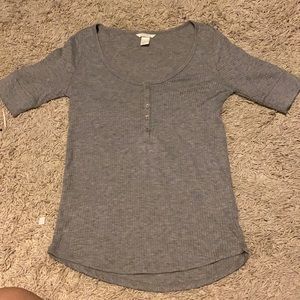 Gray Henley Top